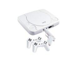 Consola Retro 22 Juegos 16 Bits Simil Playstation Standard Blanca 2 Joystick