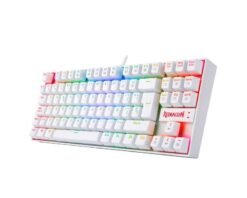 Teclado Mecanico GAMER REDRAGON KUMARA RGB Blanco Switch Red
