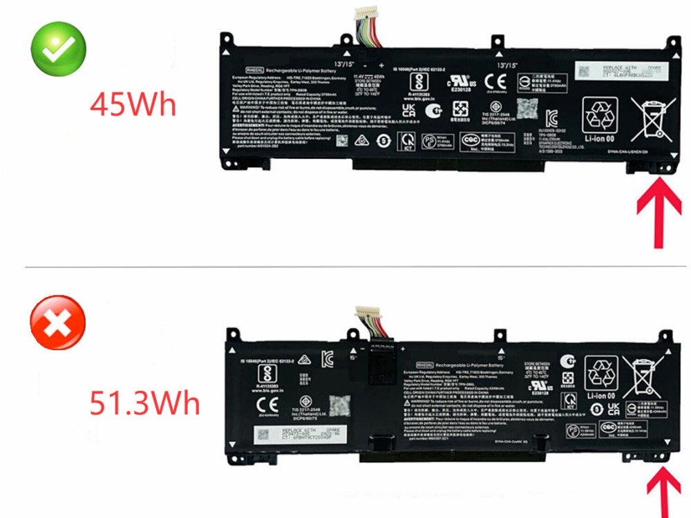 Bateria RH03XL HP 430 440 445 450 630 640 650 G8 - Imagen 2